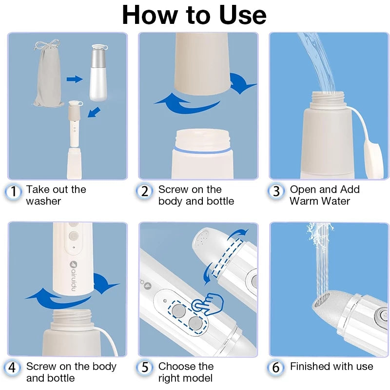Portable Bidet Electric Travel Handheld Bath Sprayer for Postpartum rechargeable